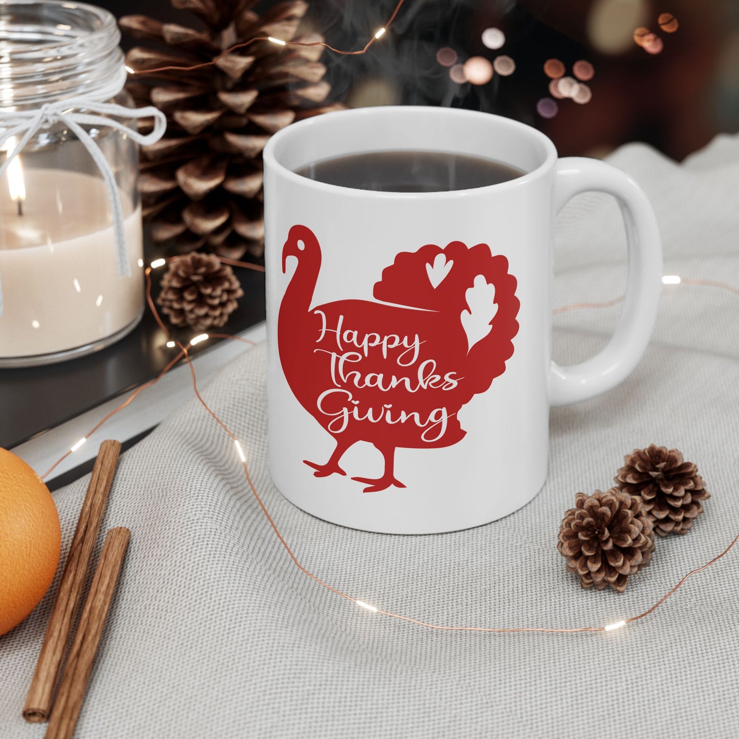 Happy Thanksgiving | Ceramic Mug, (11oz, 15oz)