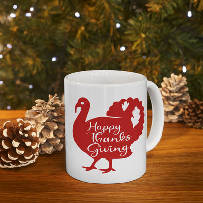 Happy Thanksgiving | Ceramic Mug, (11oz, 15oz)