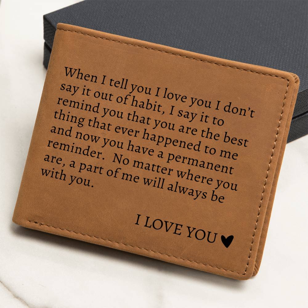 To My Soulmate | Graphic Leather Wallet