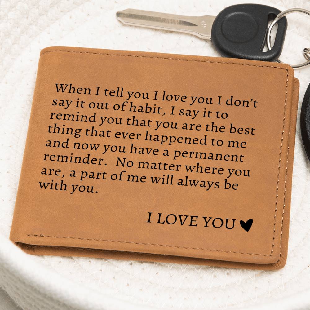 To My Soulmate | Graphic Leather Wallet